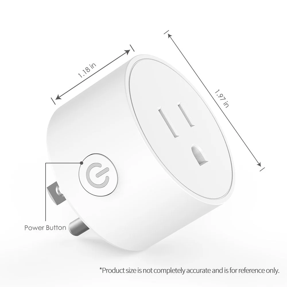 4 шт. умная розетка для питания Мини WiFi штепсельная США поддержка Alexa Google Home с