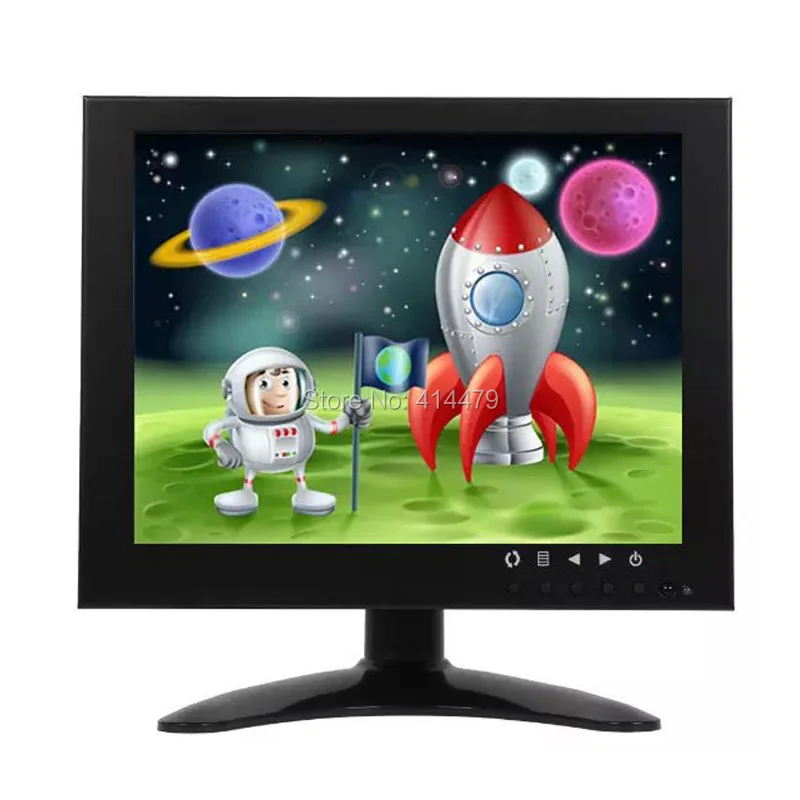 Professional 8 inch Color LCD CCTV Surveillance Monitor VGA BNC AV Video input For Home Security Camera Metal Case