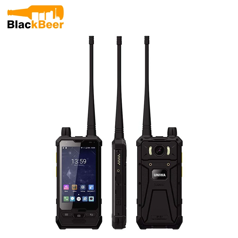 UNIWA P1 4 дюйма 4G LTE мобильный телефон Перчатки Сенсорный IP67 Водонепроницаемый POC Walkie