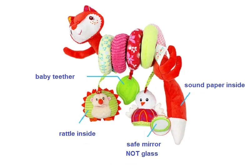 Новорожденных Мягкие плюшевые игрушки подвесные игрушки, детские кроватки коляска играть игрушечный автомобиль токарный Музыка висит