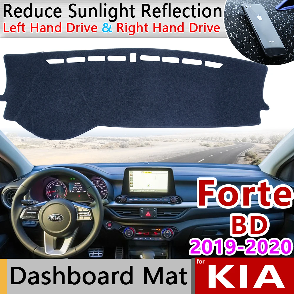 

for KIA Forte 2019 2020 BD Anti-Slip Mat Dashboard Cover Pad Sunshade Dashmat Protect Carpet Car Accessories Cerato K3 Vivaro