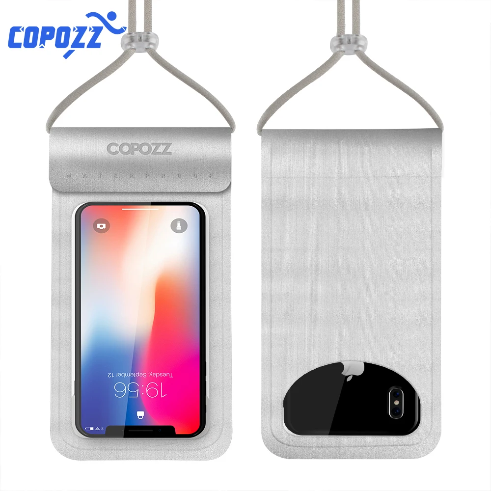 Чехол COPOZZ для iPhone X, 8, 7, 6S Plus, Samsung S7, водонепроницаемый copozz waterproof phone pouch for iphone x 8 7 6s plus samsung s7 swimming snorkeling skiing diving underwater mobile bags case