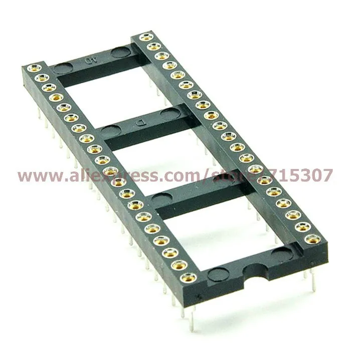 IC socket dip 40 pin round hole