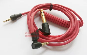 

3.5mm AUX Cable jack male to male Gold plug Stereo Audio Stretch Spring Cable with 6.35/Free shipping/5PCS