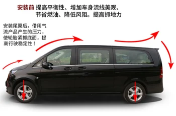 

Fit for Mercedes-Benz V260/V-class 16-17 carbon fiber rear spoiler rear wing