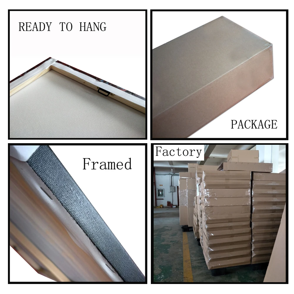 

Ha's World Wood Frame Ready To Hang Framed Size For "20x24inch" "24x24inch" "24x36inch"