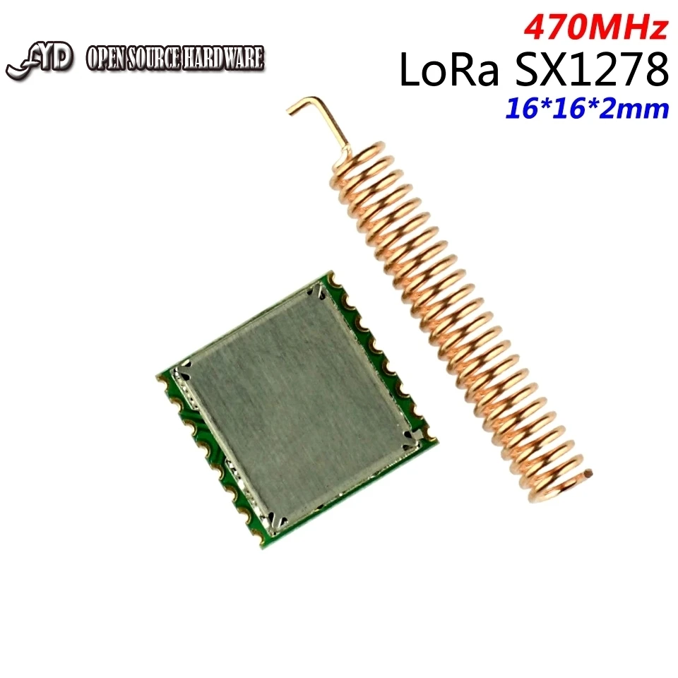 

100W LOra Spreading High Sensitivity FYD1276-D01 XS1278 433MHz 470MHz 16*16mm Wireless Transceiver Module