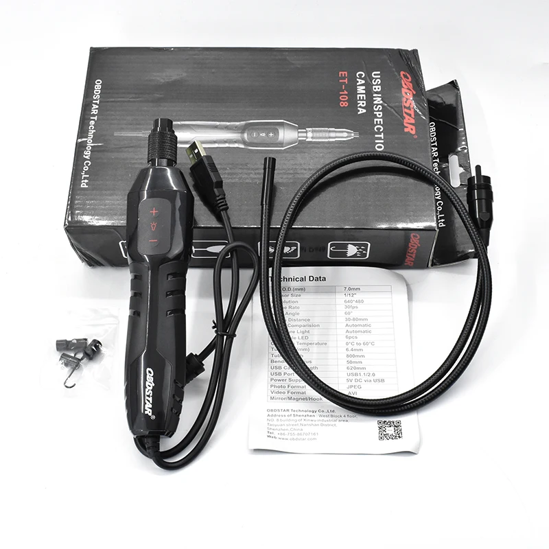 USB камера для обследования OBDSTAR работающая с X300 DP & PLUS Pad цифровой видеоскоп