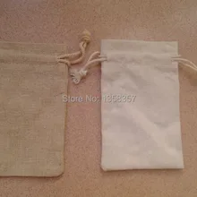 100 шт/партия джутовых/льняных подарочных мешков на шнурке для мобильного телефона/упаковки ювелирных изделий, размер быть настроен, различные цвета