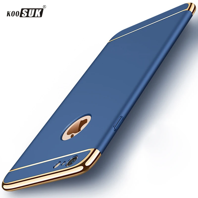 Чехол для телефона iPhone 8 чехол Роскошный Жесткий поликарбонатный полупакет 3 в 1