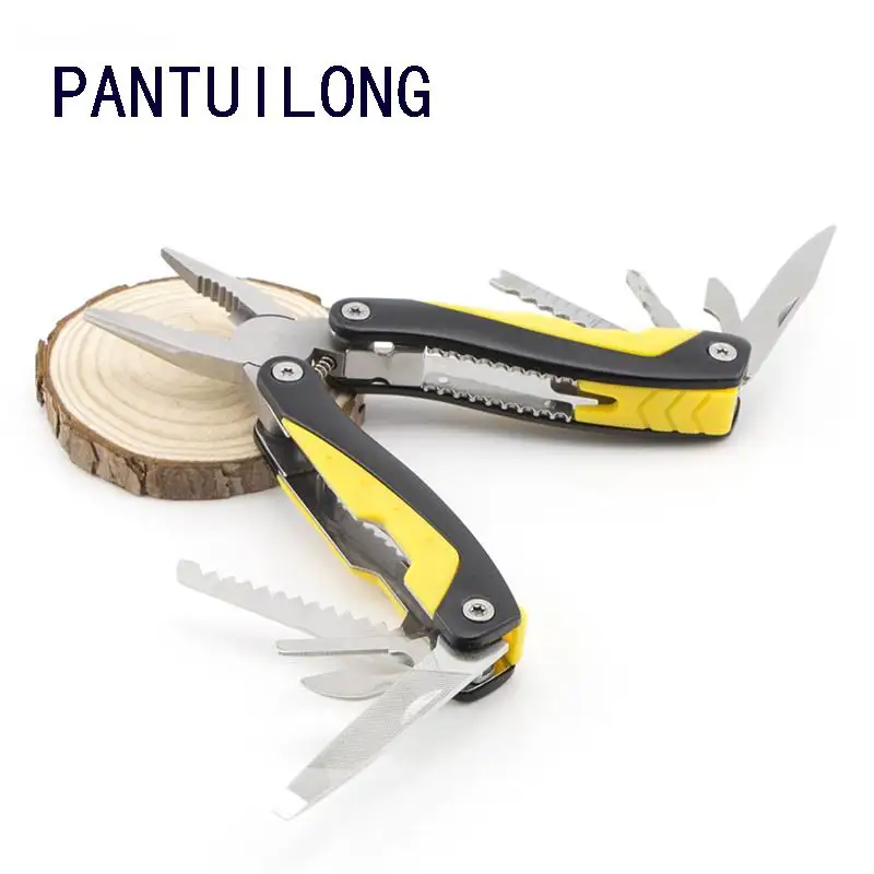 

Multifunctional Knife Pliers Outdoor Multitool Survival Pocket crimping Tool Screwdriver Cutter Mini Folding Portable Fishing