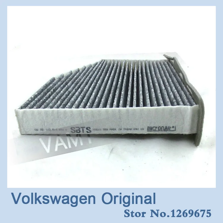 1KD 819 653 A Carbon Cabin Air Filter For Golf Jetta MK5 MK6 Passat B6