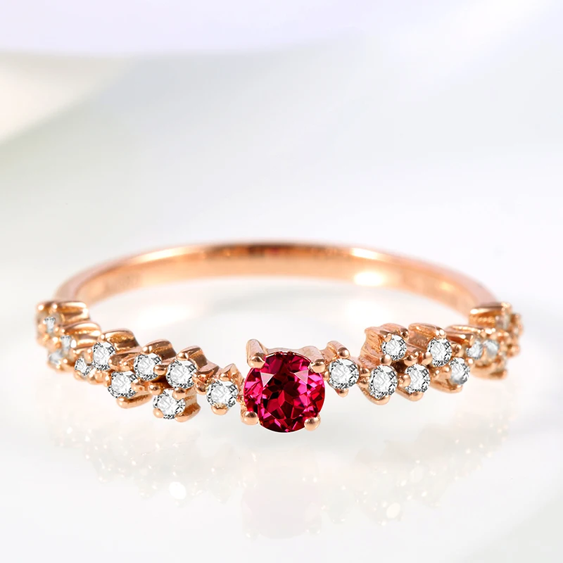 Aliexpress.com : Buy Ruby Wedding Rings for Women 2017 New Arrival 14K