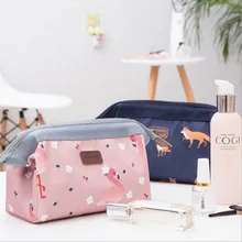

Fashion Floral Pattern Design Portable Zippered Makeup Bag Cosmetic Storage Bag Large Capacity Travel Bag Outer Waterproof