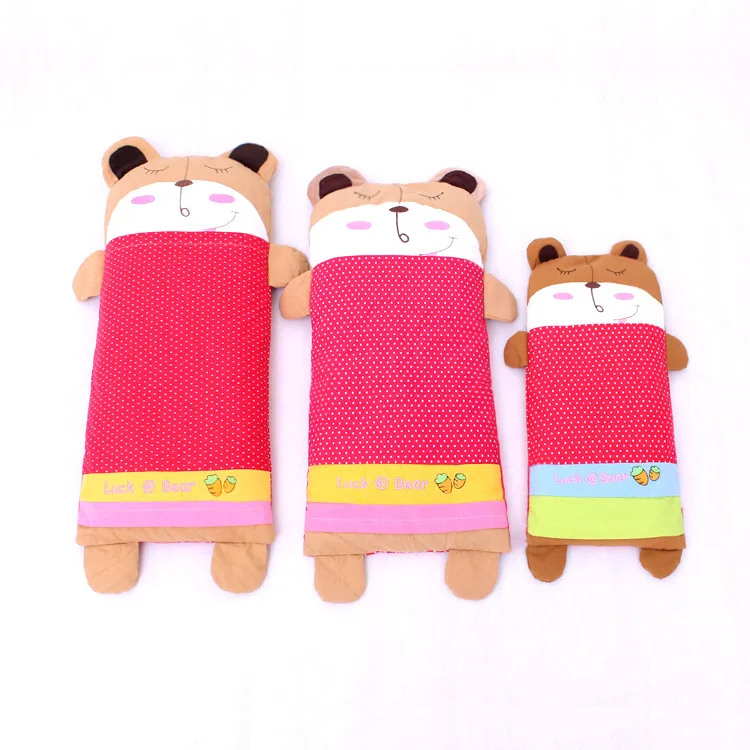 Baby Pillow Cartoon Bear Buckwheat Pillow Lengthened Baby Anti Migraine