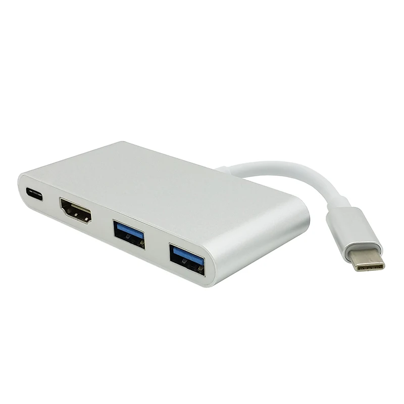  USB C Type C to HDMI USB3.0 Hub USB-C Charger Adapter Type-C to HDMI Converter 1080P High Speed For Macbook Chromebook Pixel (3)