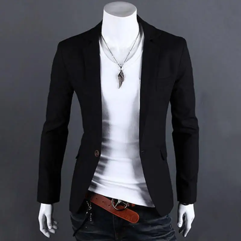 2017 spring autumn fashion casual men blazer top brand