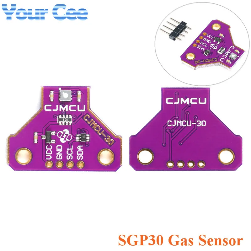 SGP30 газа Сенсор мульти пикселей цифровой газовый Сенсор модуль детектора воздуха в помещении измерения I2C TVOC/eCO2 CJMCU-30 3 V-5 V