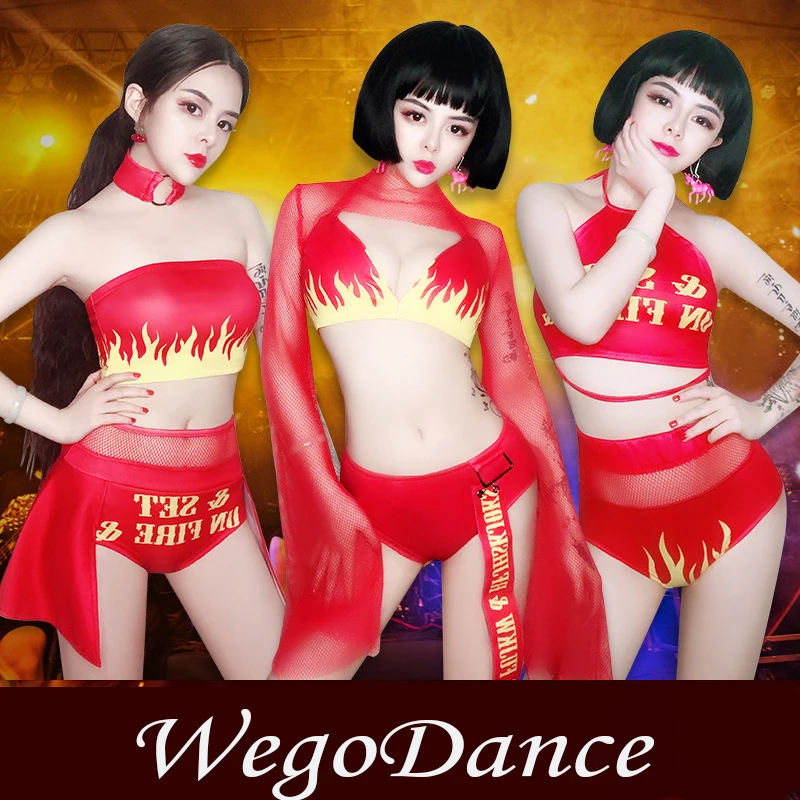 جديد امرأة تعزيز DS أداء الملابس التشجيع مجموعة حزب الأداء جوجو راقصة زي