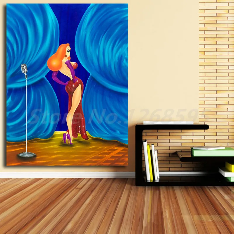 Art Print POSTER CANVAS Modern Art Wall Jessica Rabbit