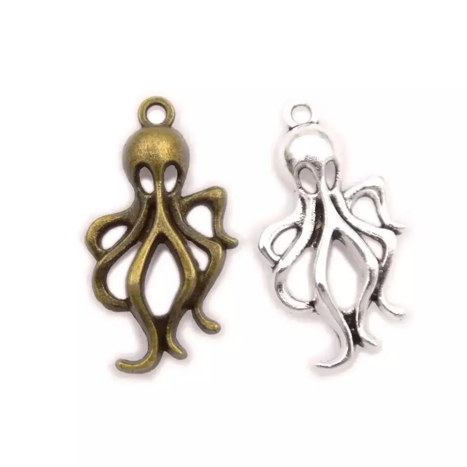 

50 pcs alloy octopus charms Marine life Pendants for DIY bracelet necklace Jewelry Making Craft A-80512
