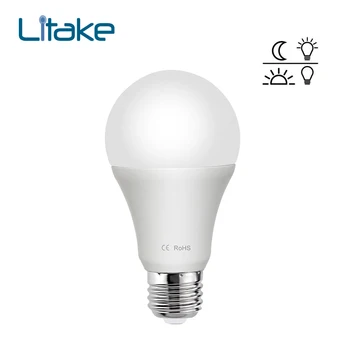 

Litake E27 LED Sensor Lamp 85-265V Bulb Automatic Dusk to Dawn Auto ON/OFF Globe LED Light Bulb for Home Porch Hallway