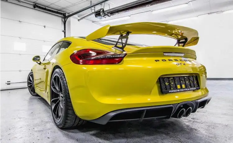 

NEW Carbon Fiber & ABS PRIMER CAR REAR WING TRUNK LIP SPOILER FOR Porsche Cayman 981 986 987 718 GT4 GT 2016 2017 2018 2019
