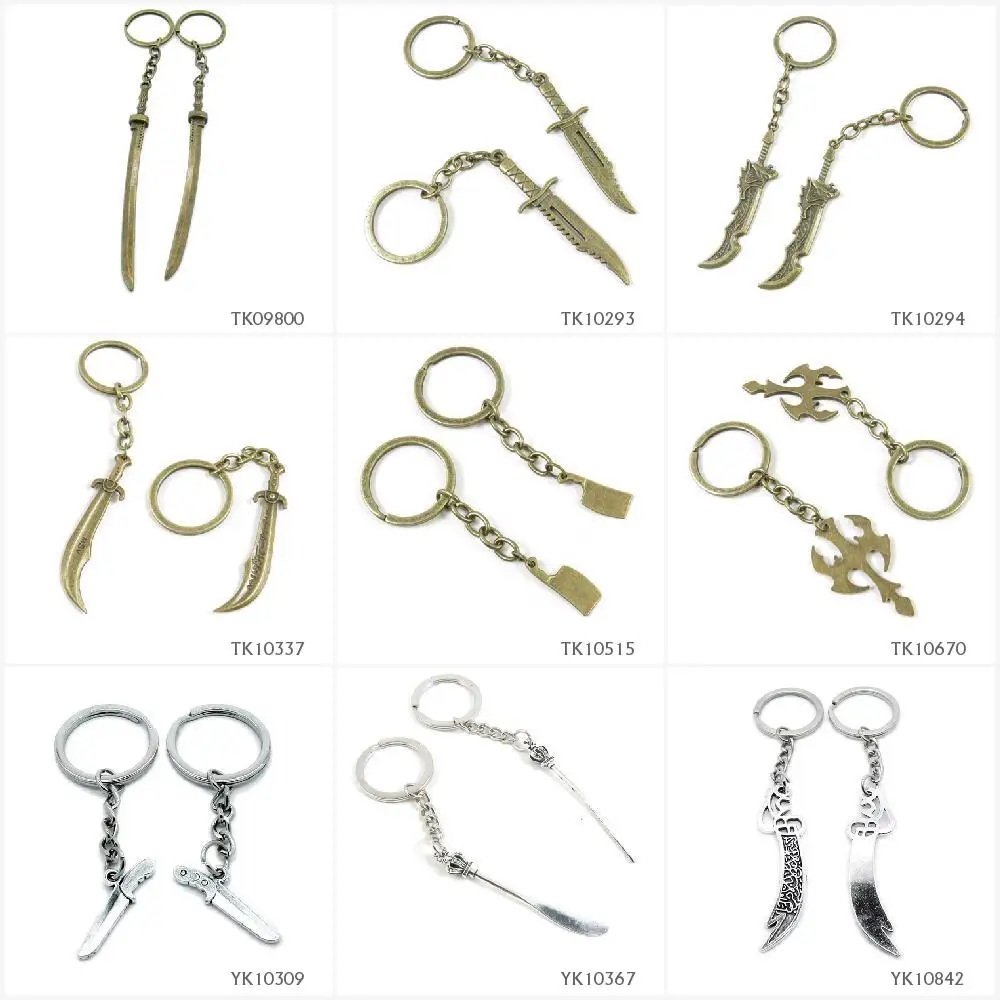 Металлический античный бронзовый Серебристый Брелок для ключей брелок кольцо