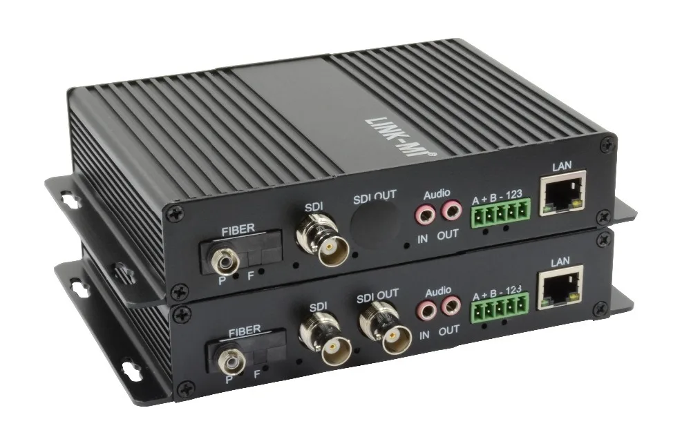 LINK-MI LM-SF02 HD/3G-SDI носитель данных волоконно-видео и аудио сигнала оптический конвертер или двойные волокна FC(LC/ST/SC выбор) 20 км