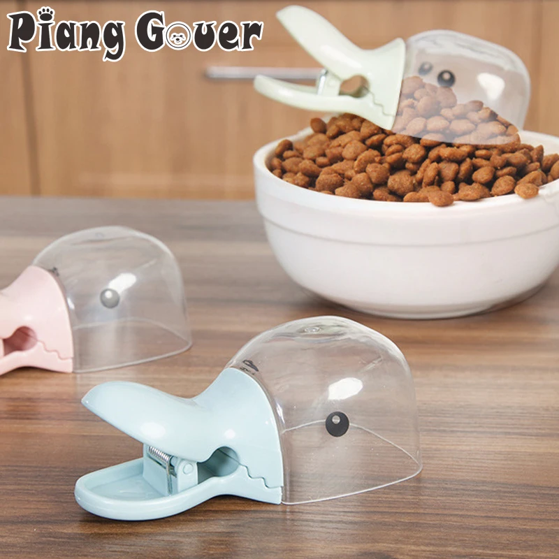 犬のフードスプーン猫のフードクリップ素敵なアヒルのモデリングペットフードスクープスナックバッグクリップごみシャベル 犬用給餌器 Aliexpress