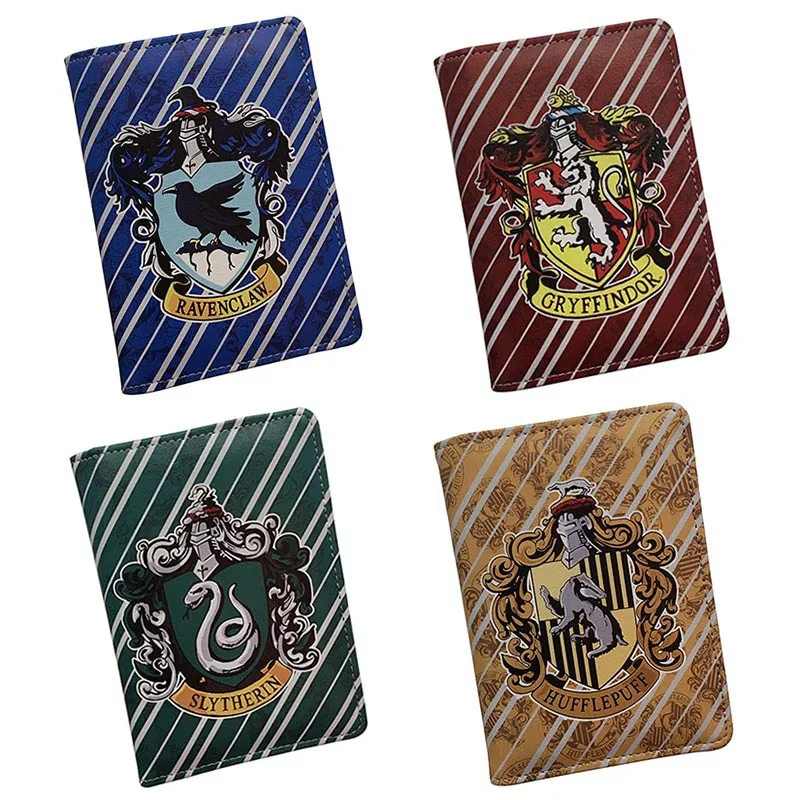 HEQUN Harry Potter Passport Holder Hogwarts Schools Pu Leather Covers