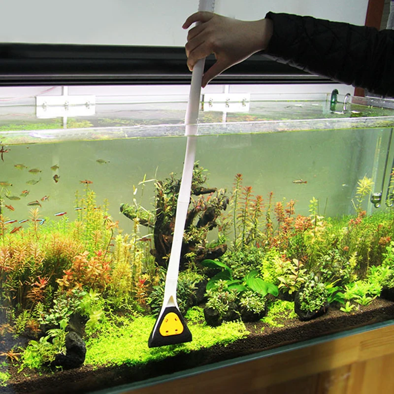 Lengthened Fish Tank Glass Wipe Cleaning Brush
