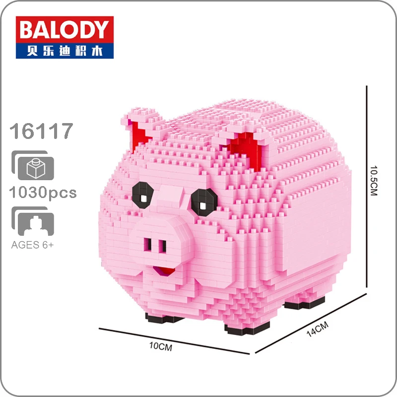 Novo-Modelo-Piggy-Bank-Money-Box-3D-Balody-16117-Porco-Cor-de-Rosa-1030-pcs-Diamante (2)