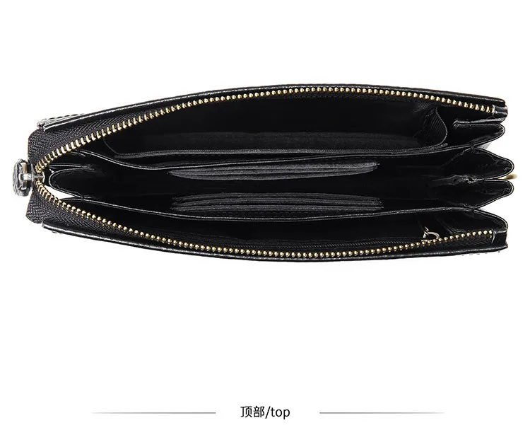 Мужская сумка Кошелек черный из натуральной кожи мобильный Банк держателей карт ID кошельки Для мужчин Бизнес сумка-кошелек деньги сумки