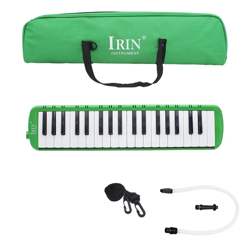 IRIN 37 melodica ключи мелодический музыкальный инструмент с сумкой для переноски для студентов начинающих детей зеленый