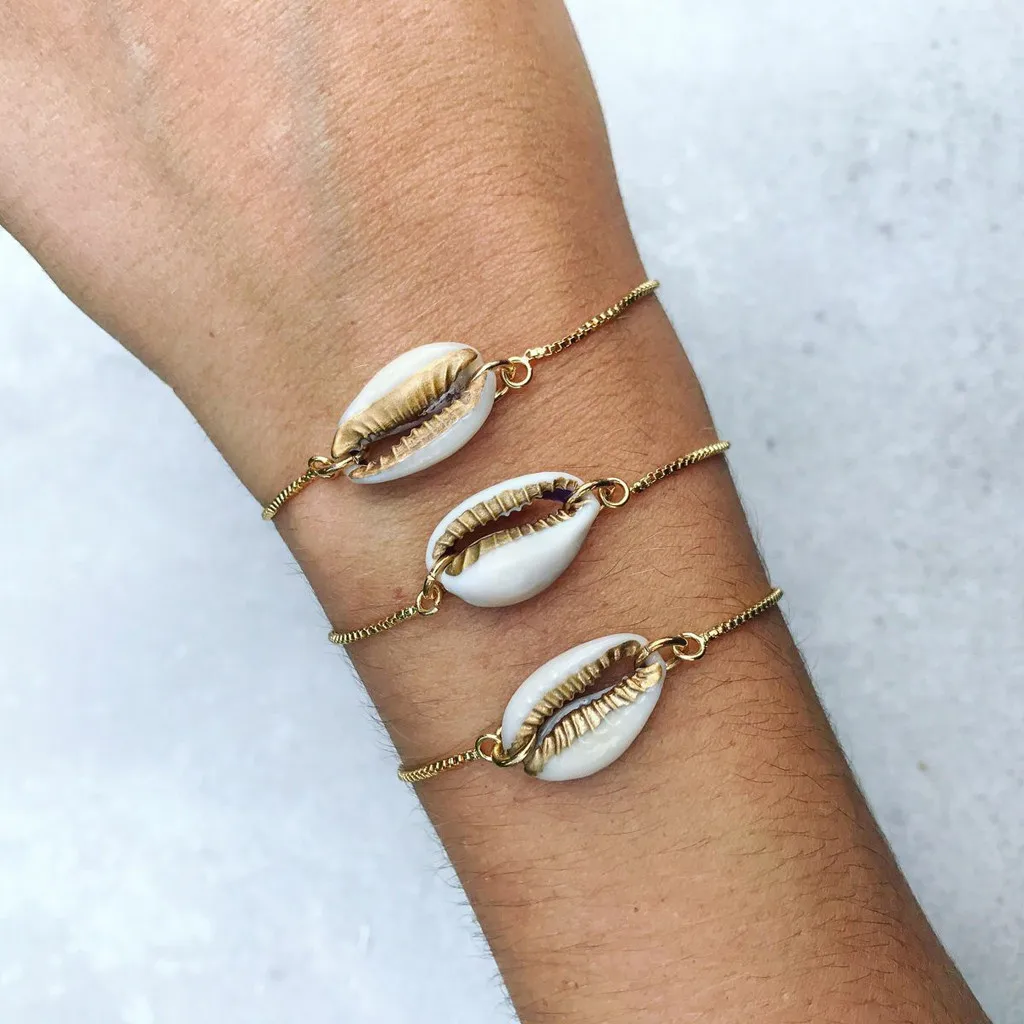

Zerotime #H5 NEW FASHION Women's Shell Bracelet Adjustable Seashell Bracelet Set Hawaiian Bracelet Free Shipping