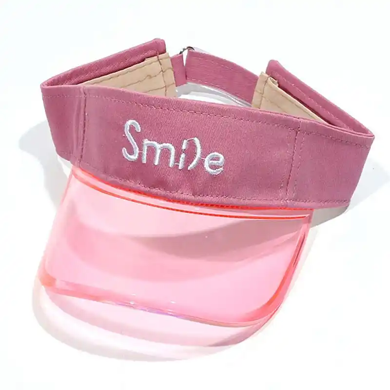 pink sun visor hat