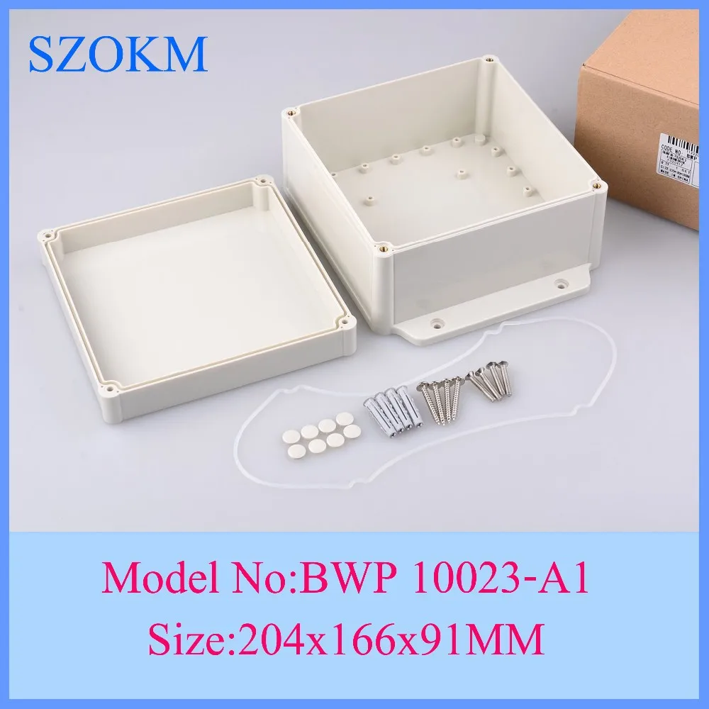 

10 pcs/lot diy case box case pc enclosure electronics box case electronic enclosure plastic 204x166x91mm