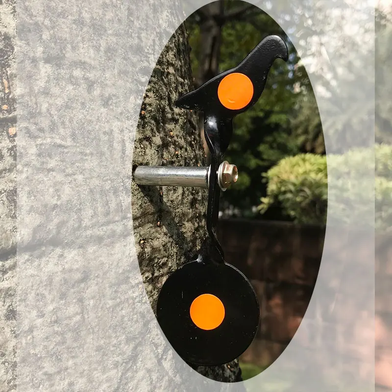 

Screwed-type Black Steel Plinking Target for .177 & .22 lead Pellet gun, steel bbs, slingshot Shooting Purpose