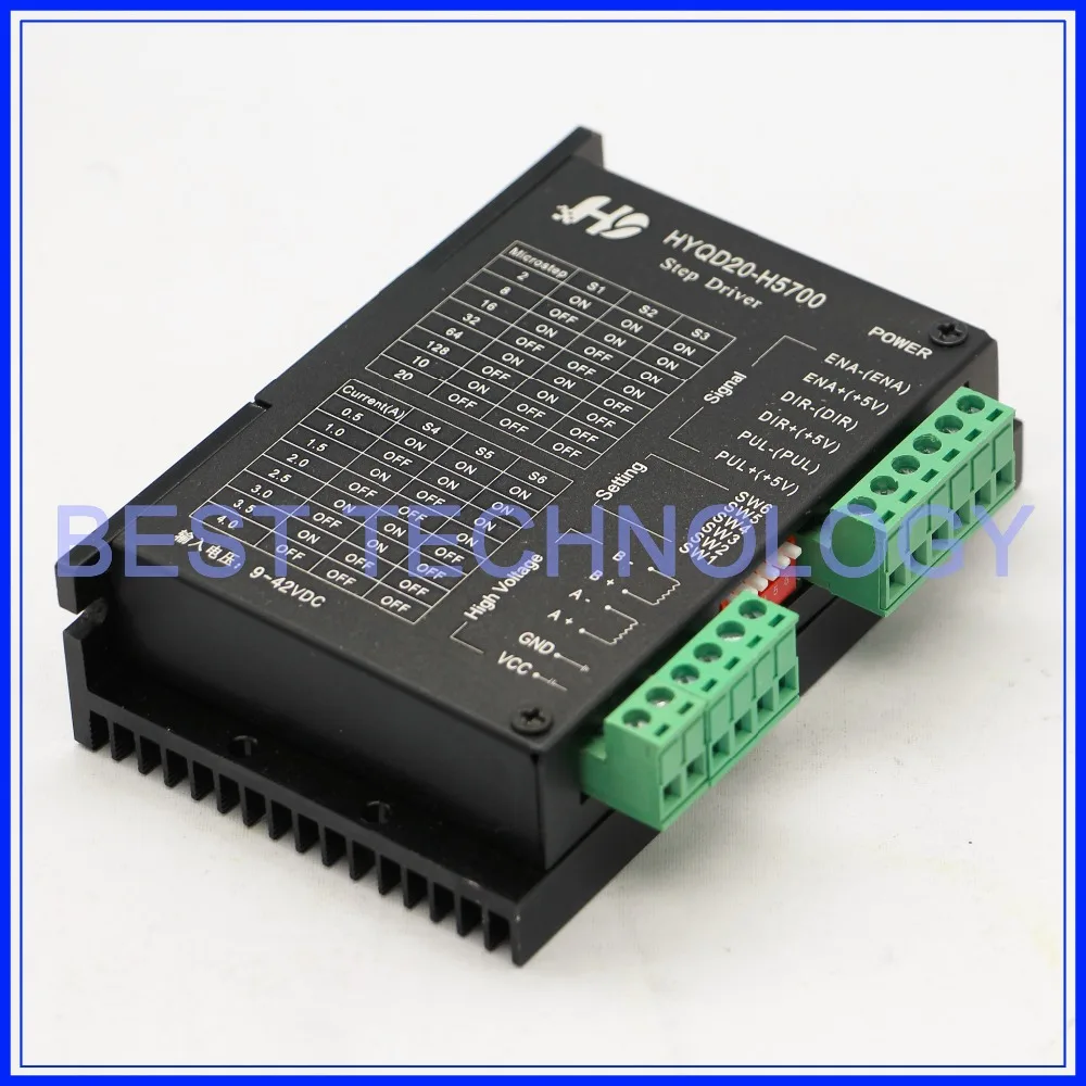 Драйвер шагового двигателя H5700 Nema17 Nema23 4 шт. 4A 42VDC 128 микрошагов|motor driver design|driver leddriver
