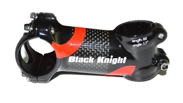 Черный рыцарь ультра-легкий сплав и углеродный дорожный велосипед детали для велосипеда велосипедный руль для велосипеда 60-120 мм угол 17 или 6 - Цвет: Красный