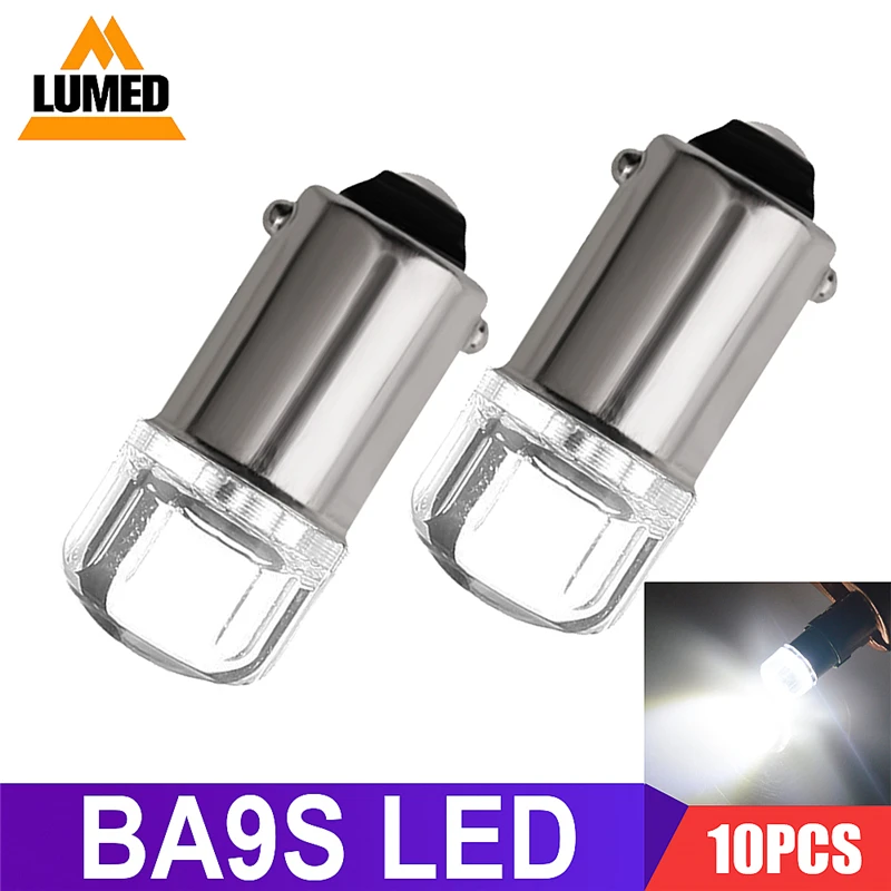 

10x BA9S T4W LED Car light bulb T2W T3W H5W interior Car LED License Plate light 2 LED 2835 SMD DC12V 12913 12910 12929