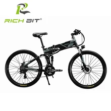 Richbit 36 v * 250 w bicicleta eléctrica bicicleta de montaña mtb plegable bicicleta ciclismo impermeable marco interior li-on plegable de la batería ebike