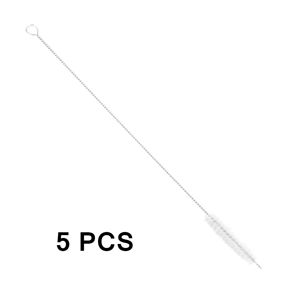 

5PCS Reusable Straw Cleaning Brushes Stainless Steel Wash Drinking Pipe Household Straw Tubes Dust Brush Universal Vacuum Tools