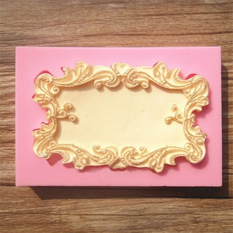 

Flower Frame Silicone Mold for Fondant, Chocolate, Crafts Sugarcraft Cake Decorating Fondant / fimo mold Dessert Decorator