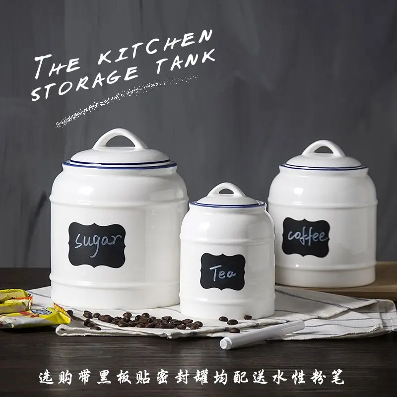 2017 New Creative Kitchen Ceramic Sealing Pot Milk Tea