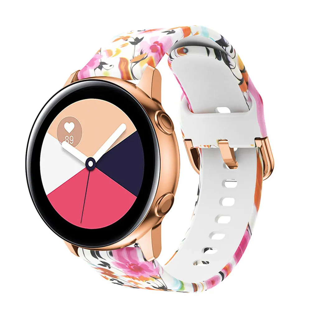 Ремешок силиконовый для Xiaomi Huami Amazfit Bip Bit Lite Youth браслет смарт часов Samsung Galaxy Active 2