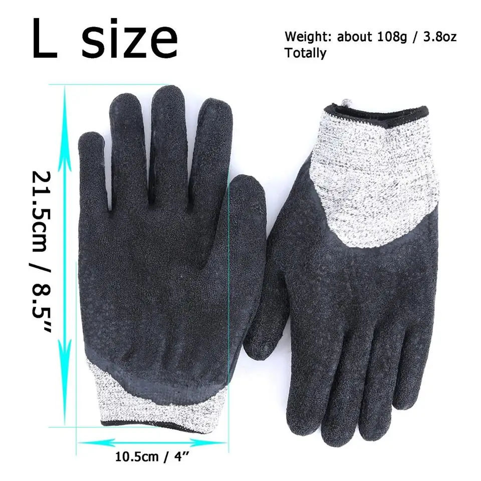 Максимальная Рыбалка Cut-proof Перчатки L/XL Размер порезные филе перчатки Левая Правая рука