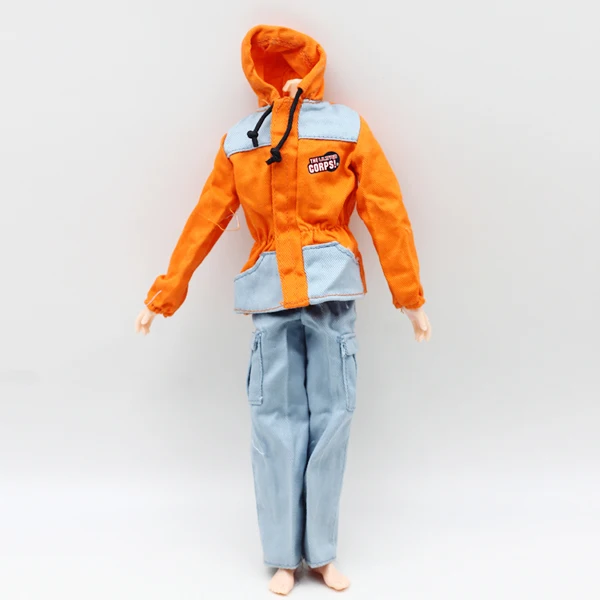 Один набор кукла принца повседневная одежда ручной работы модные солдатские наряды для 1/6 мальчика firend куклы Кен игрушки W010