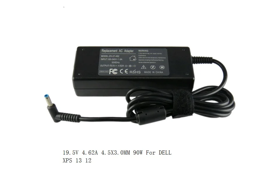 Зарядное устройство для ноутбука DELL XPS 13 12 19 5 в а X мм 90 Вт|charger mini|charger procharger hp pavilion